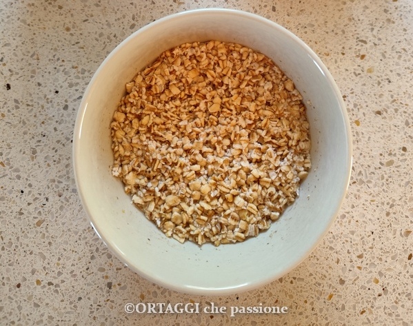 base del porridge con avena integrale e latte o acqua