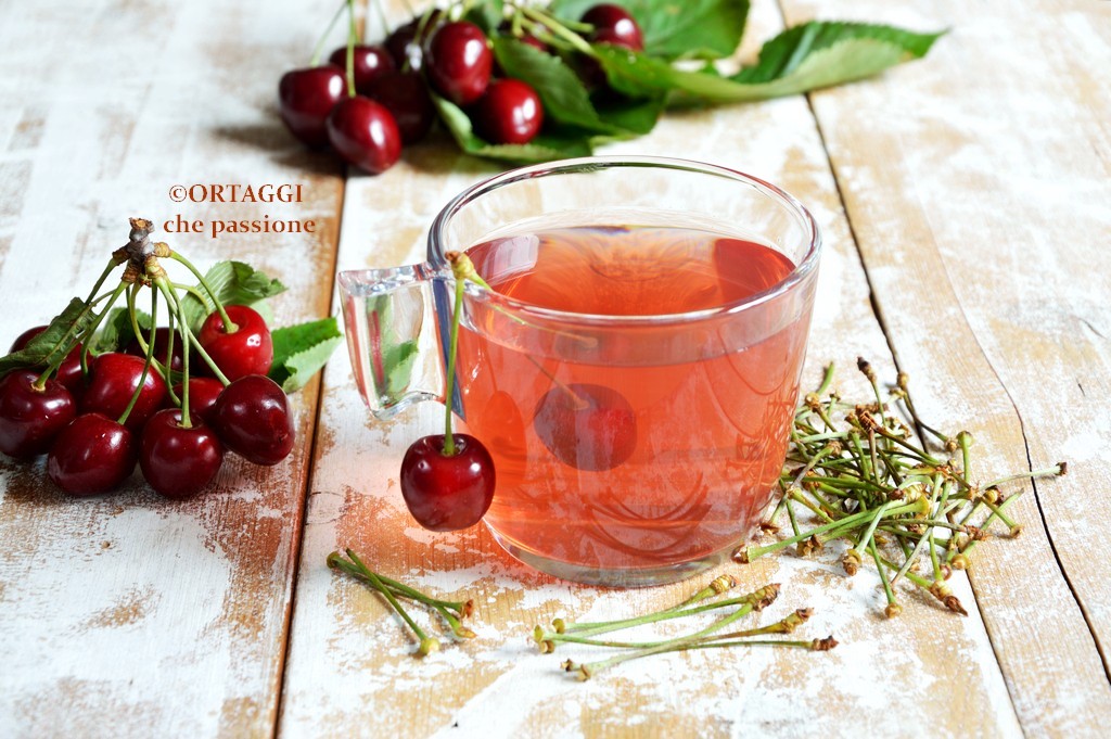 tisana gambi di ciliegia infuso piccioli ciliegia