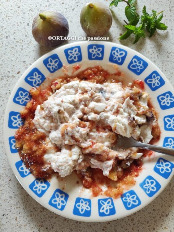 crema di fichi e ricotta buona e light