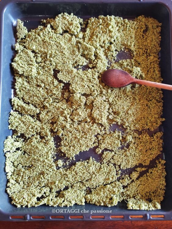 sale al basilico essiccato in forno