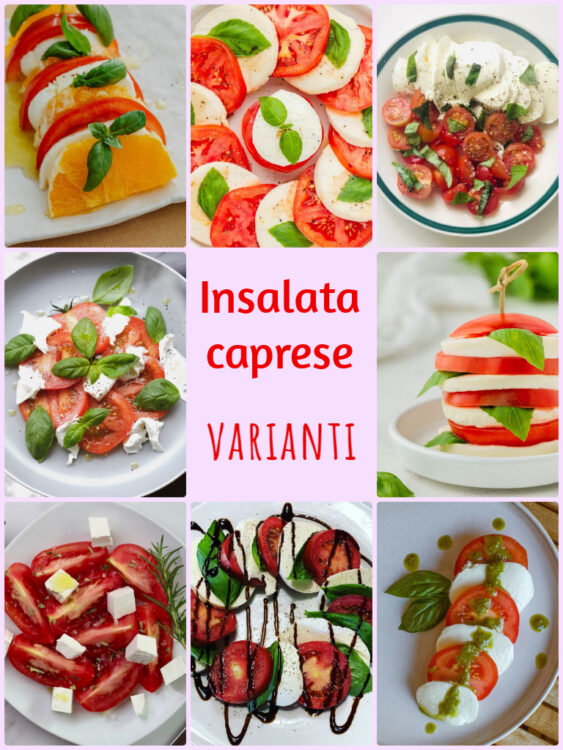 Insalata caprese varianti gourmet