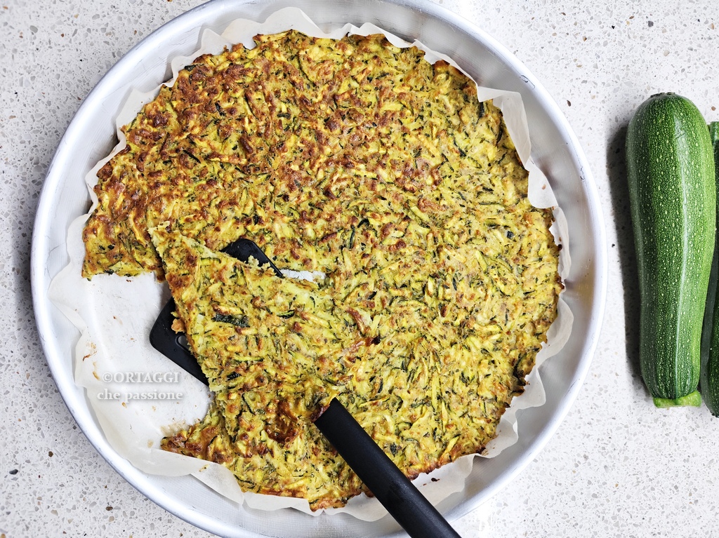 schiacciata di zucchine vegana glutenfree