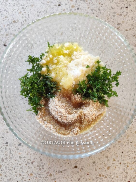 ingredienti per gratinatura verdure al forno