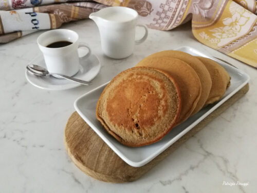 PANCAKE AL CAFFE’ SENZA UOVA (Bimby e non)