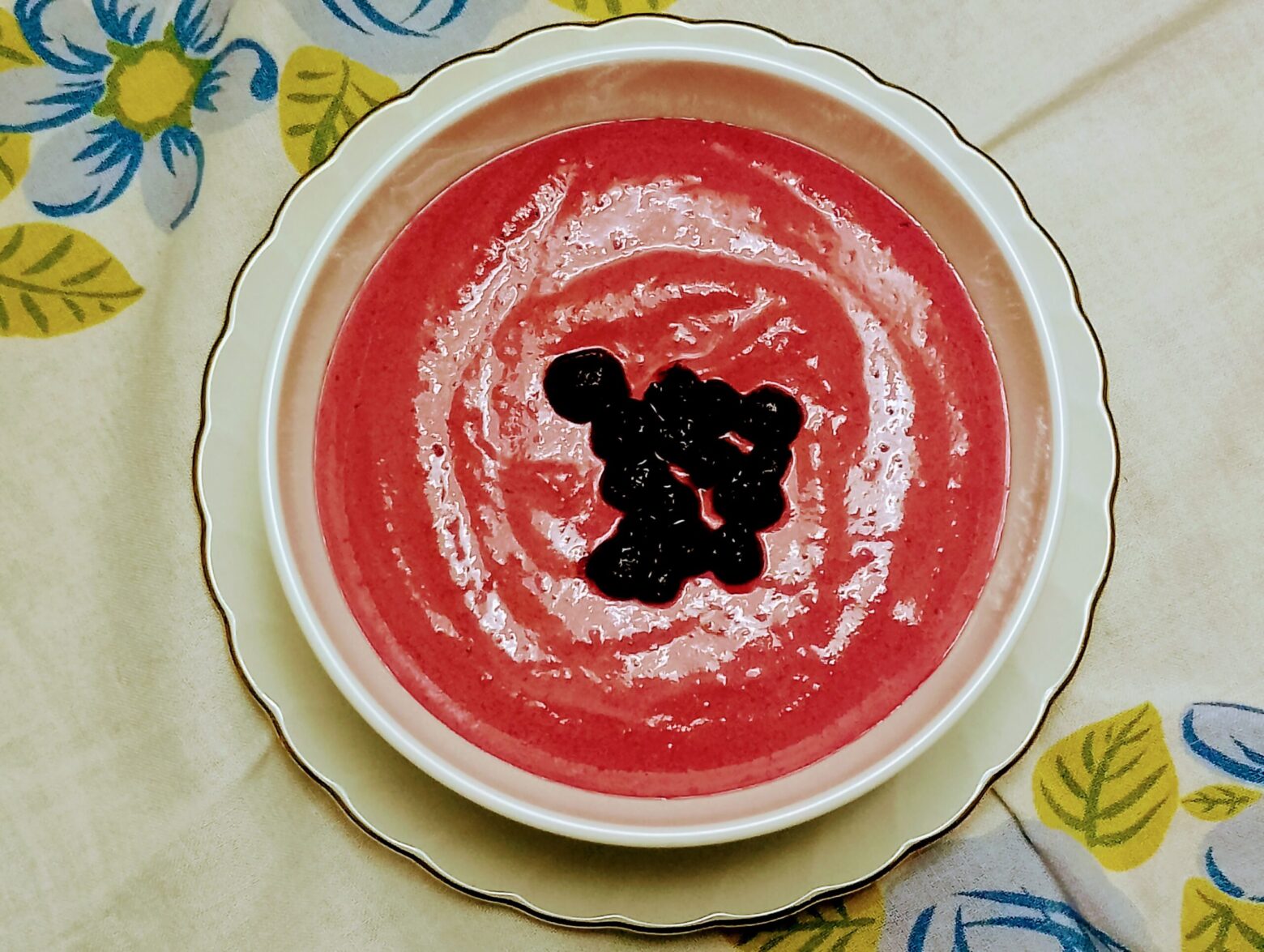 Crema cruda ai Mirtilli