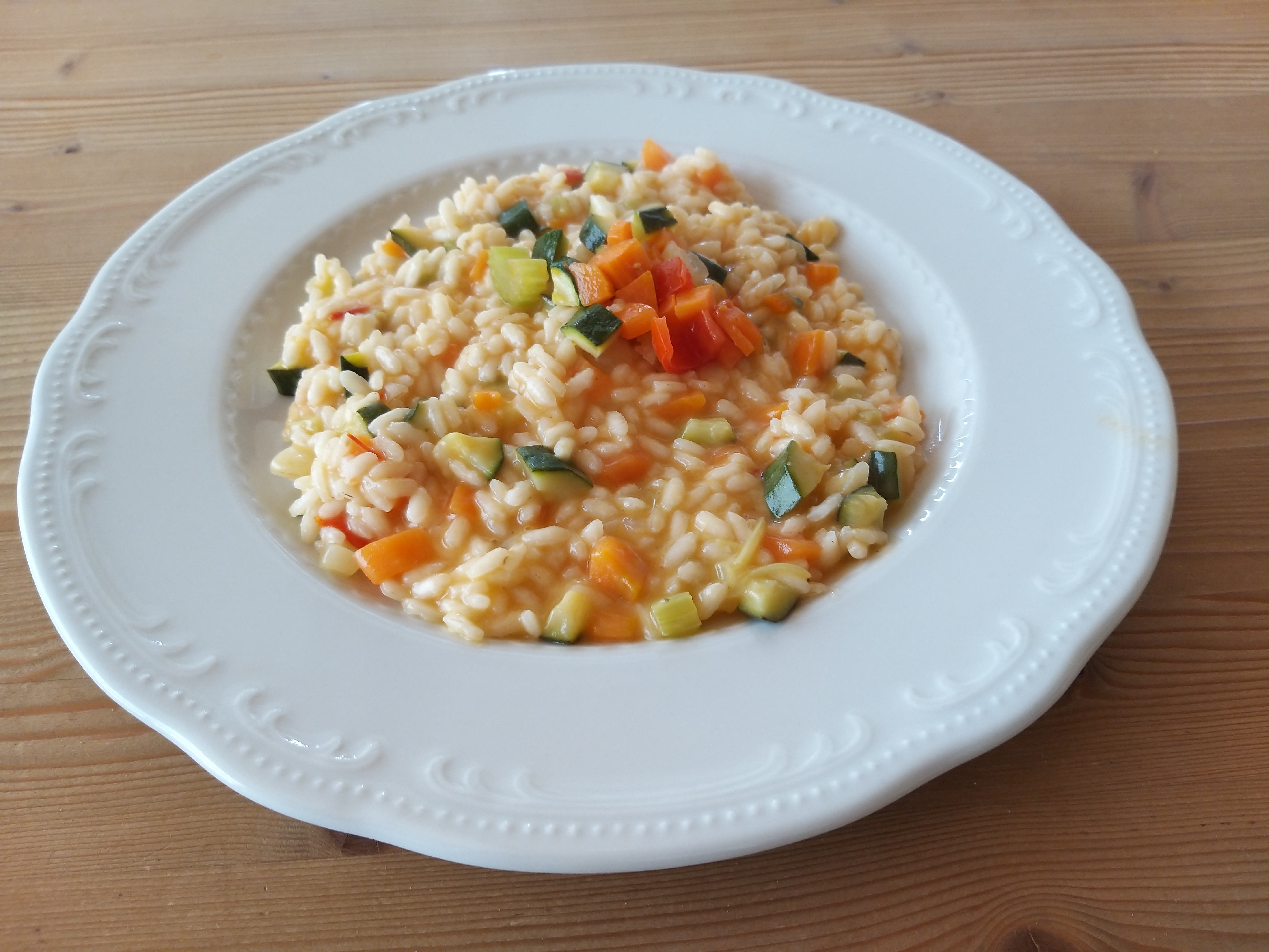 Risotto primavera con verdure di stagione