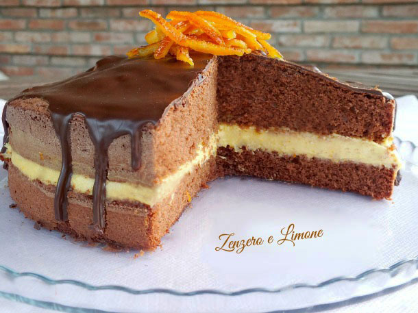 torta arancia cioccolato 