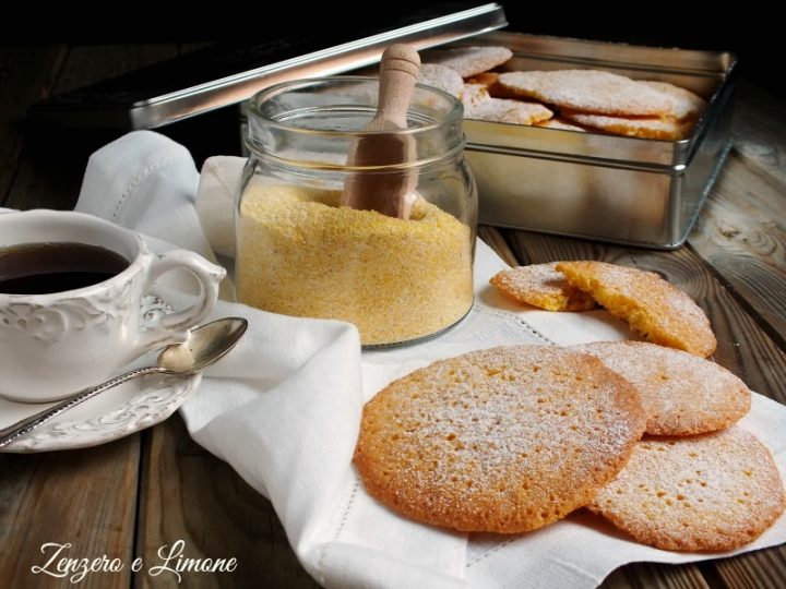 Biscotti con farina di mais | ricetta senza glutine | Zenzero e Limone