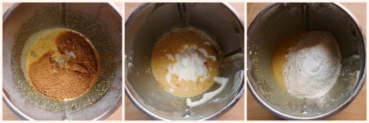 ciambella alle pesche - procedimento 3