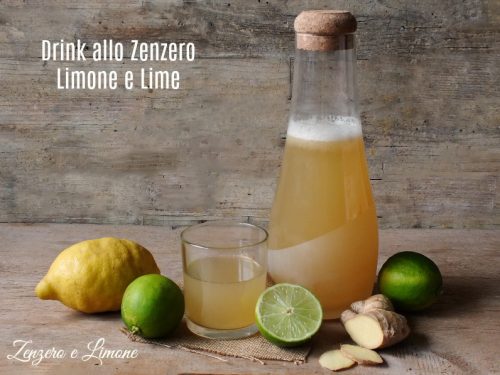 Drink allo zenzero, limone e lime