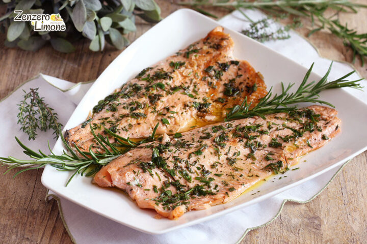 trota salmonata alle erbe