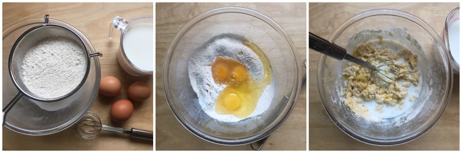 come fare le crespelle - procedimento 1