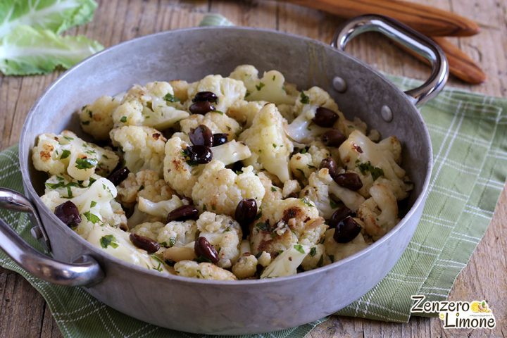 Cavolfiore stufato con le olive