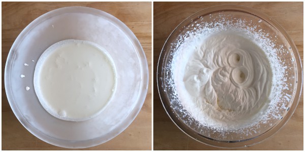 semifreddo alla nutella - panna montata
