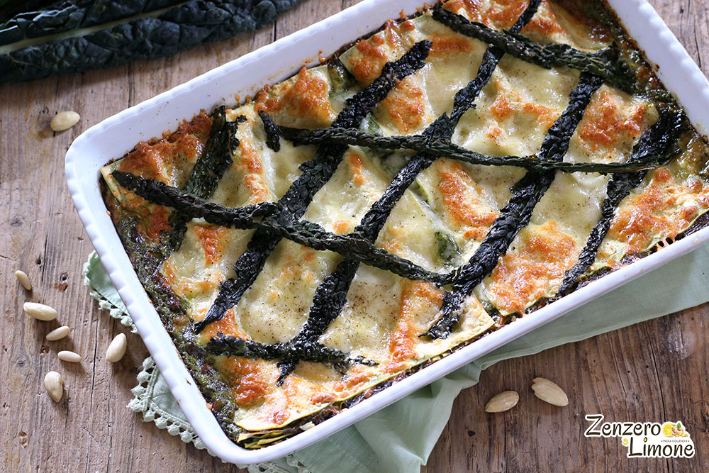 Lasagne con pesto di cavolo nero Zenzero e Limone