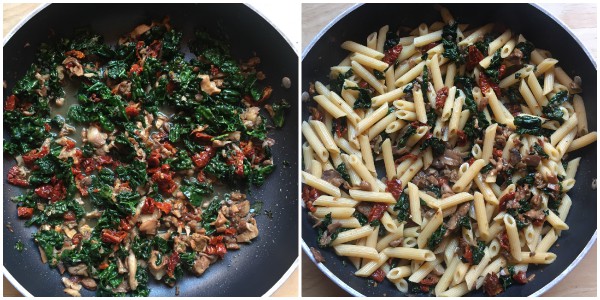 Pasta ai funghi - procedimento 2