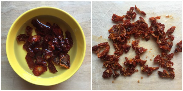 pomodori secchi in ammollo