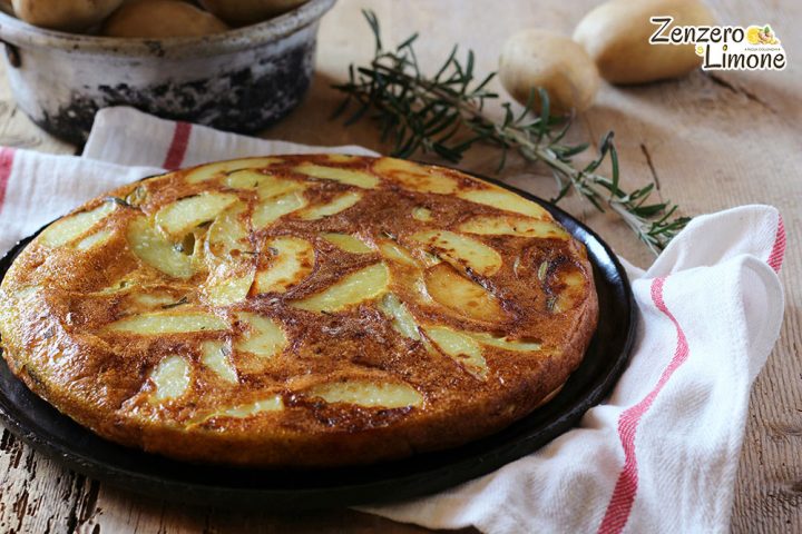 Frittata con patate - intera
