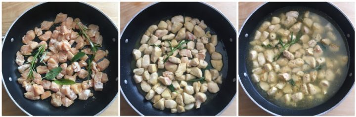 Bocconcini di pollo in umido - procedimento 2