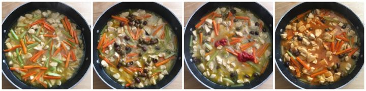 Bocconcini di pollo in umido - procedimento 4