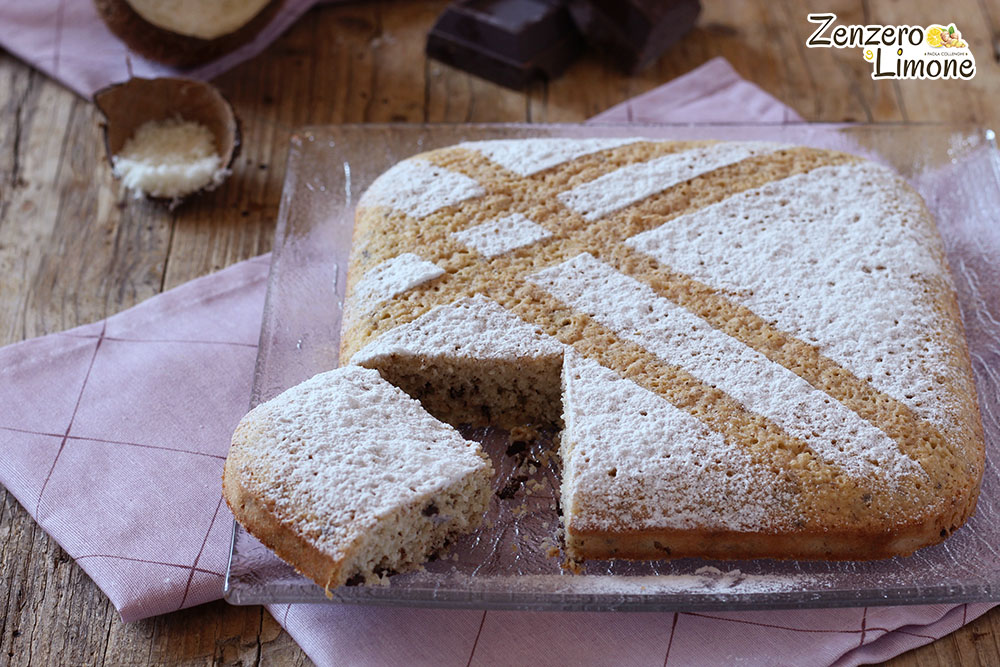 Mattonella al cocco e cioccolato - procedimento 2
