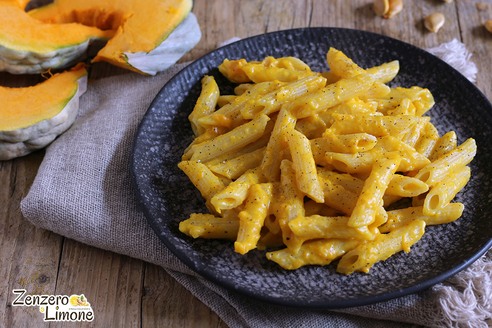 Pasta con crema di zucca | ricetta semplice | Zenzero e Limone