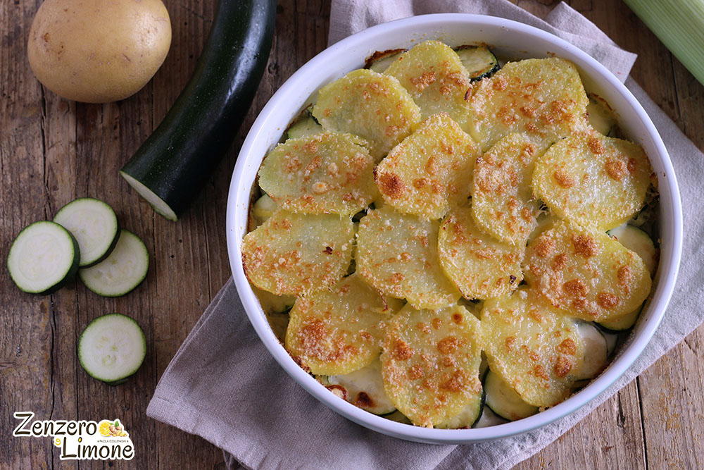 Tortino di patate e zucchine | ricetta gustosa | Zenzero e Limone
