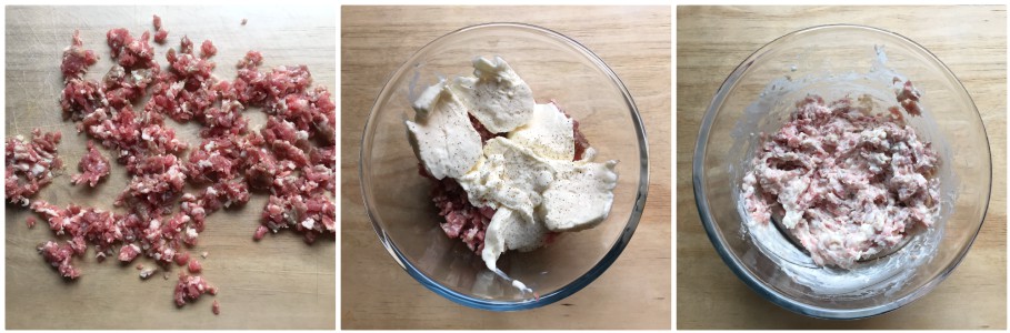crostini alla salsiccia - procedimento 1