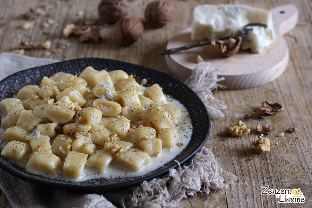 Gnocchetti di ricotta con gorgonzola e noci | Zenzero e Limone