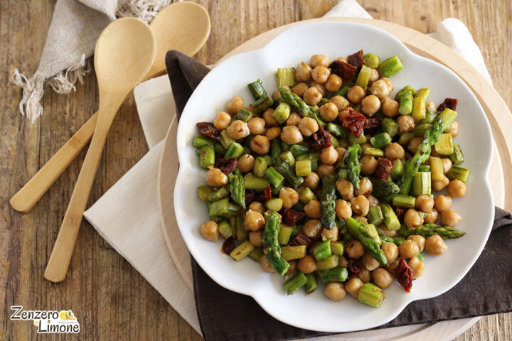 Insalata di asparagi e ceci