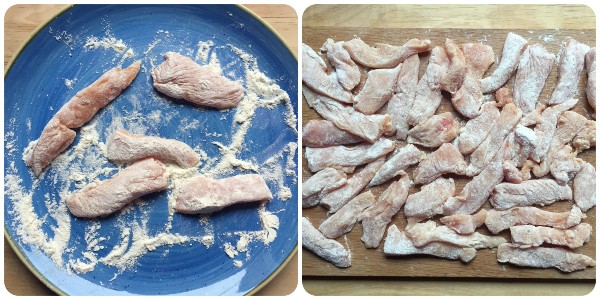 Straccetti di pollo alla contadina - procedimento 2