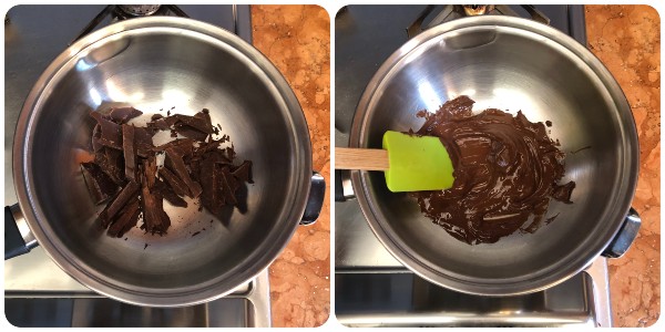 mousse al cioccolato - procedimento 1
