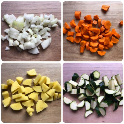 zuppa di verdure - procedimento 1