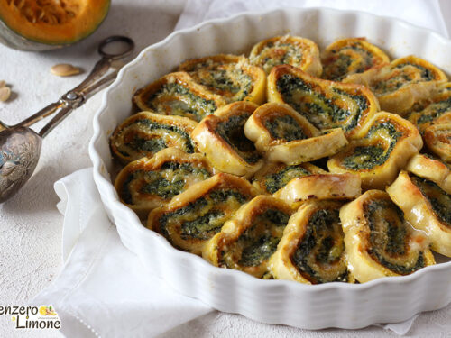 Rotolo di zucca e spinaci