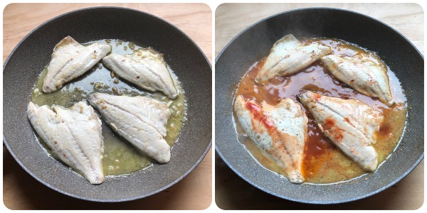 filetti di orata in padella - procedimento 3