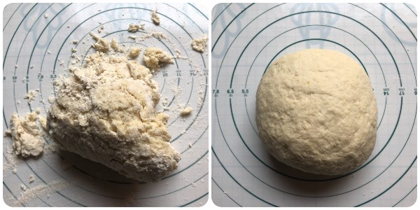 pane turco Bazlama - procedimento 5