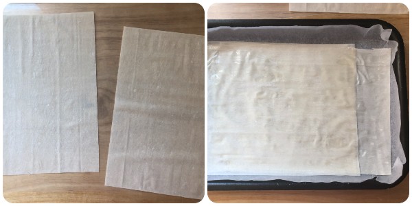 rustico di pasta fillo con prosciutto - procedimento 1