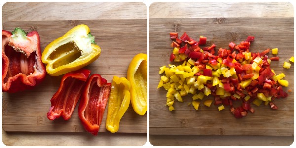 pasta ai peperoni e melanzane - procedimento 2