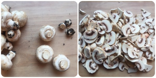 risotto ai funghi champignon - procedimento 1