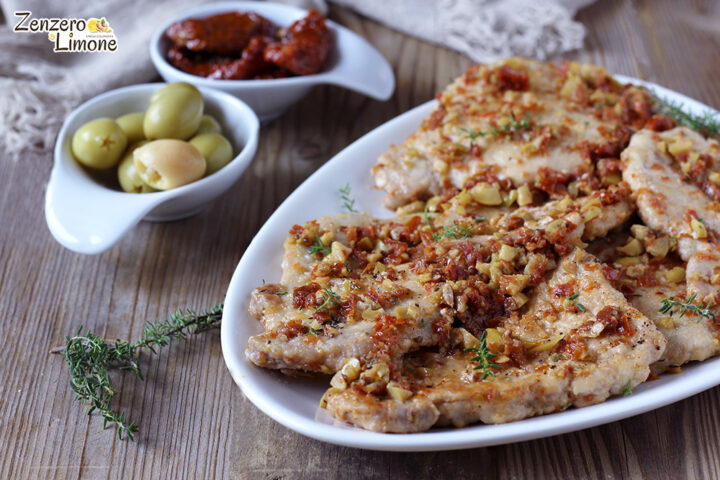 Scaloppine ai pomodori e olive