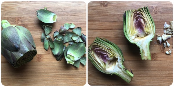 Carciofi al pomodoro - procedimento 1
