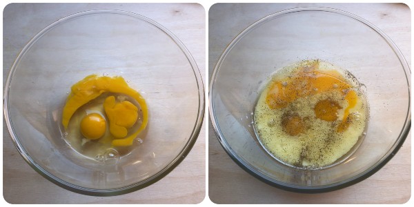 plumcake salato al prosciutto - procedimento 1