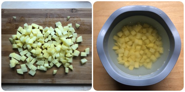 pasta e patate allo speck - procedimento 1