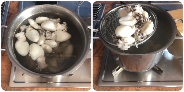 Seppioline saporite - procedimento 1