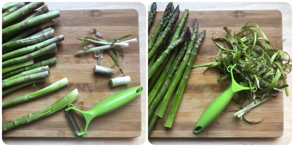 asparagi saltati in padella - procedimento 1