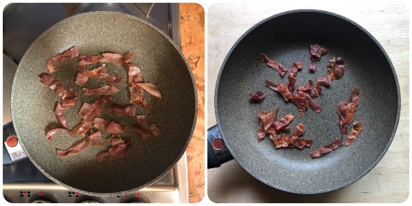 risotto al melone - chips di prosciutto