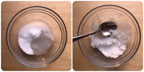 come preparare la granella di zucchero - procedimento 1