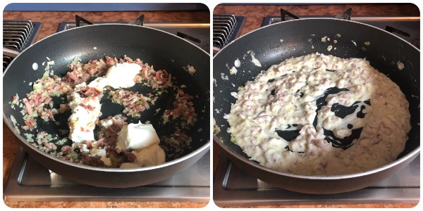 fusilli cremosi allo speck - procedimento 2