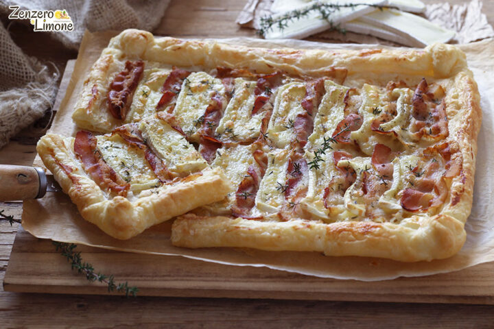 sfogliata al brie e pancetta