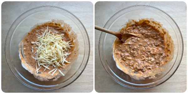 Tortellini al forno - condimento 2